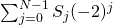 \sum_{j=0}^{N-1}{S_j(-2)^j}